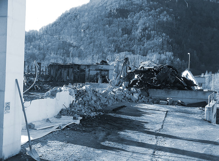 Incendio in attività di abbigliamento